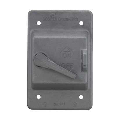 EATON Crouse-Hinds series DS185 raintight snap switch cover